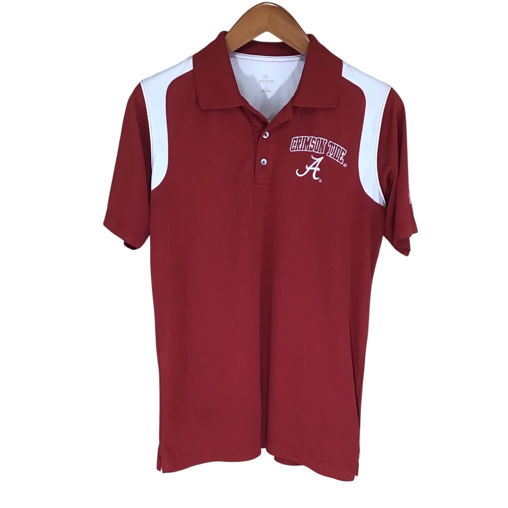 Knights Apparel Crimson Tide Alabama Logo Athletic Polo Shirt M